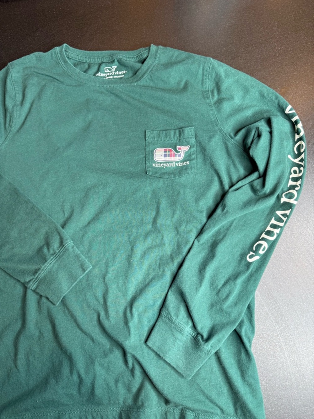 Vineyard Vines Shirt Long Sleeves Boys Size M Green